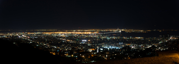 Night View of campus and bay area