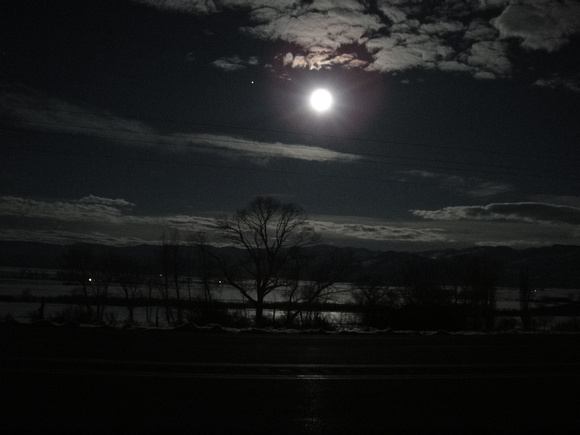 Moonlight over Topaz Lake