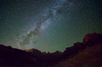 The Milky Way over the Towers of the Virgin