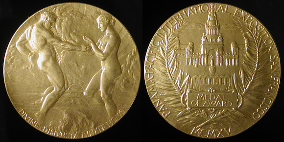 1915 PPIE Award medal struck at the US Mint in Philadelphia