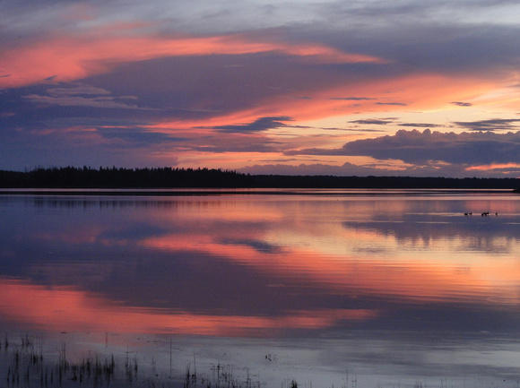 sunset reflection